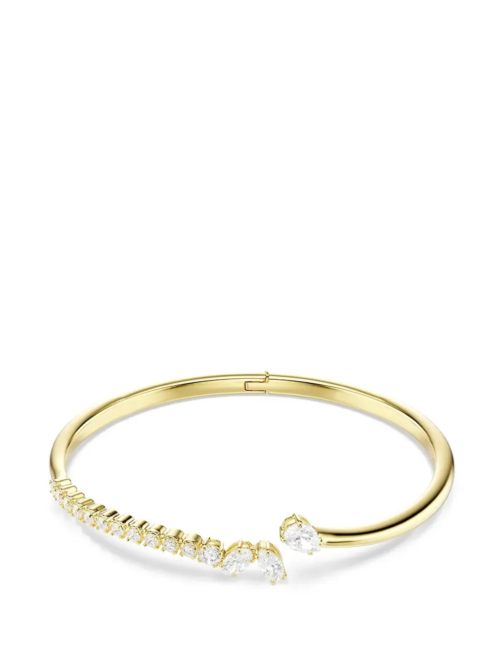 Swarovski crystal-embellished open-cuff bracelet - Oro