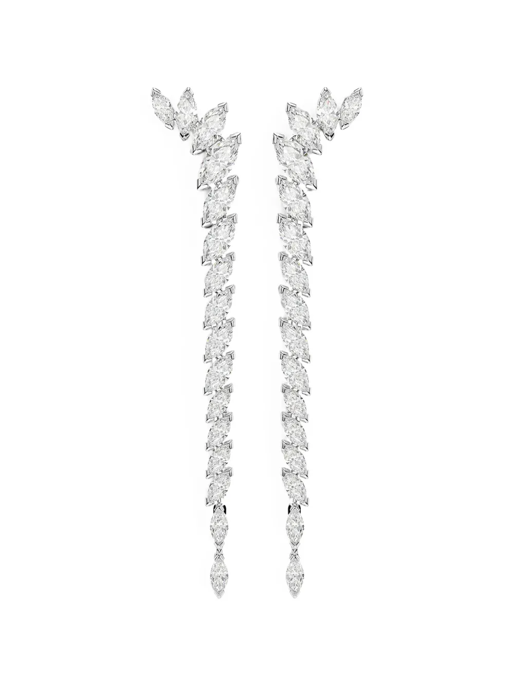 Swarovski crystal-embellished earrings - Silver