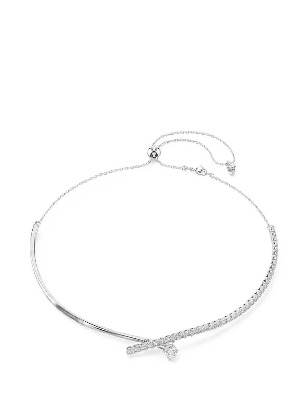Swarovski crystal-embellished necklace - Silber