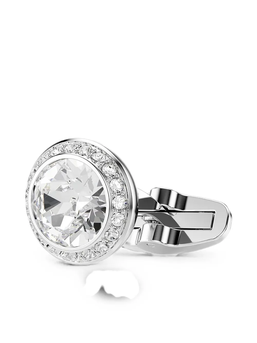 Swarovski crystal cufflinks | Silver | Image 1