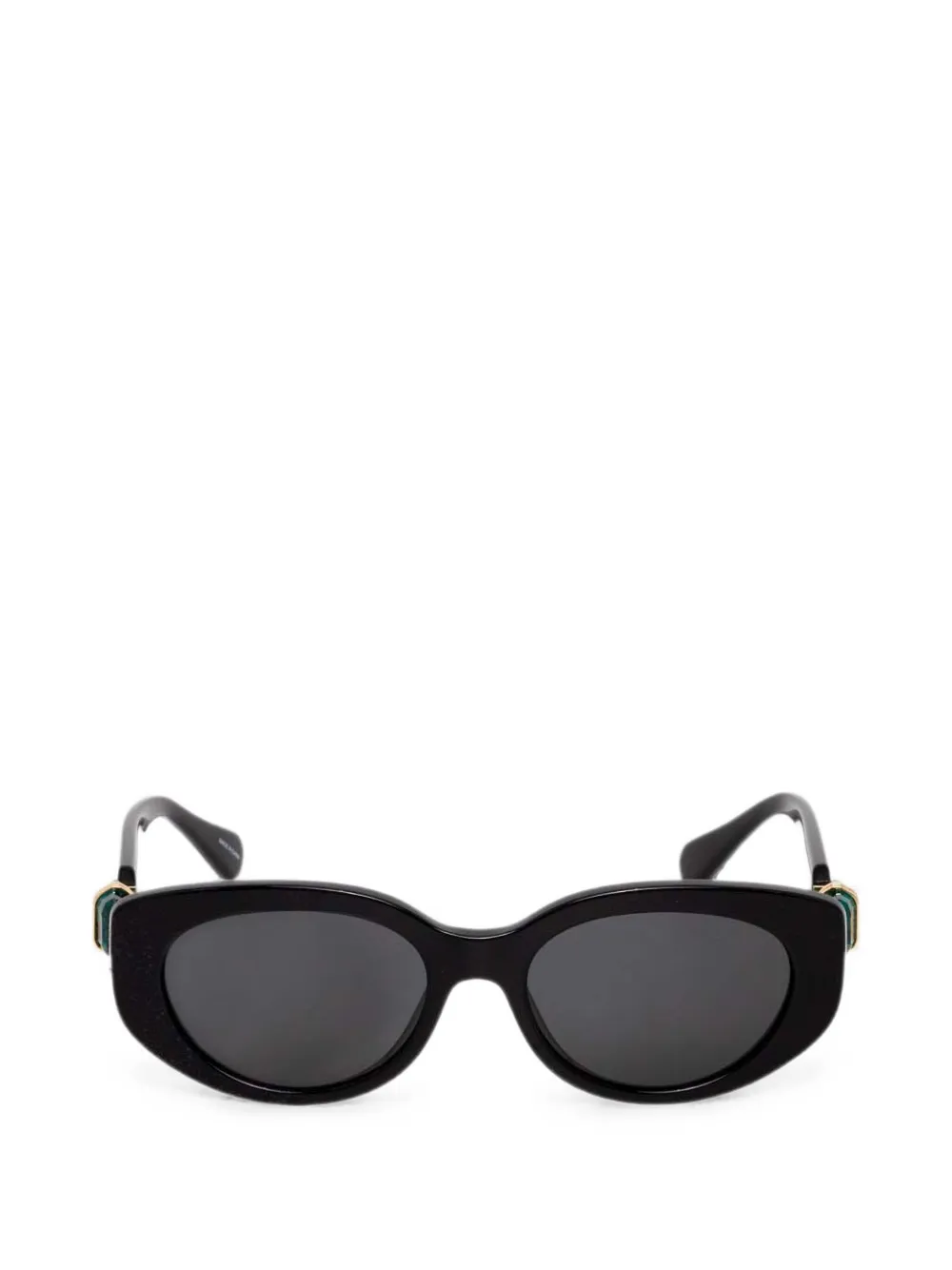Swarovski Eyewear crystal-embellished oval-frame sunglasses - Nero