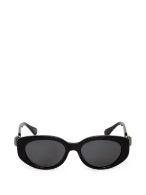 Gucci ホースビット オーバルフレーム サングラス | ブラック
