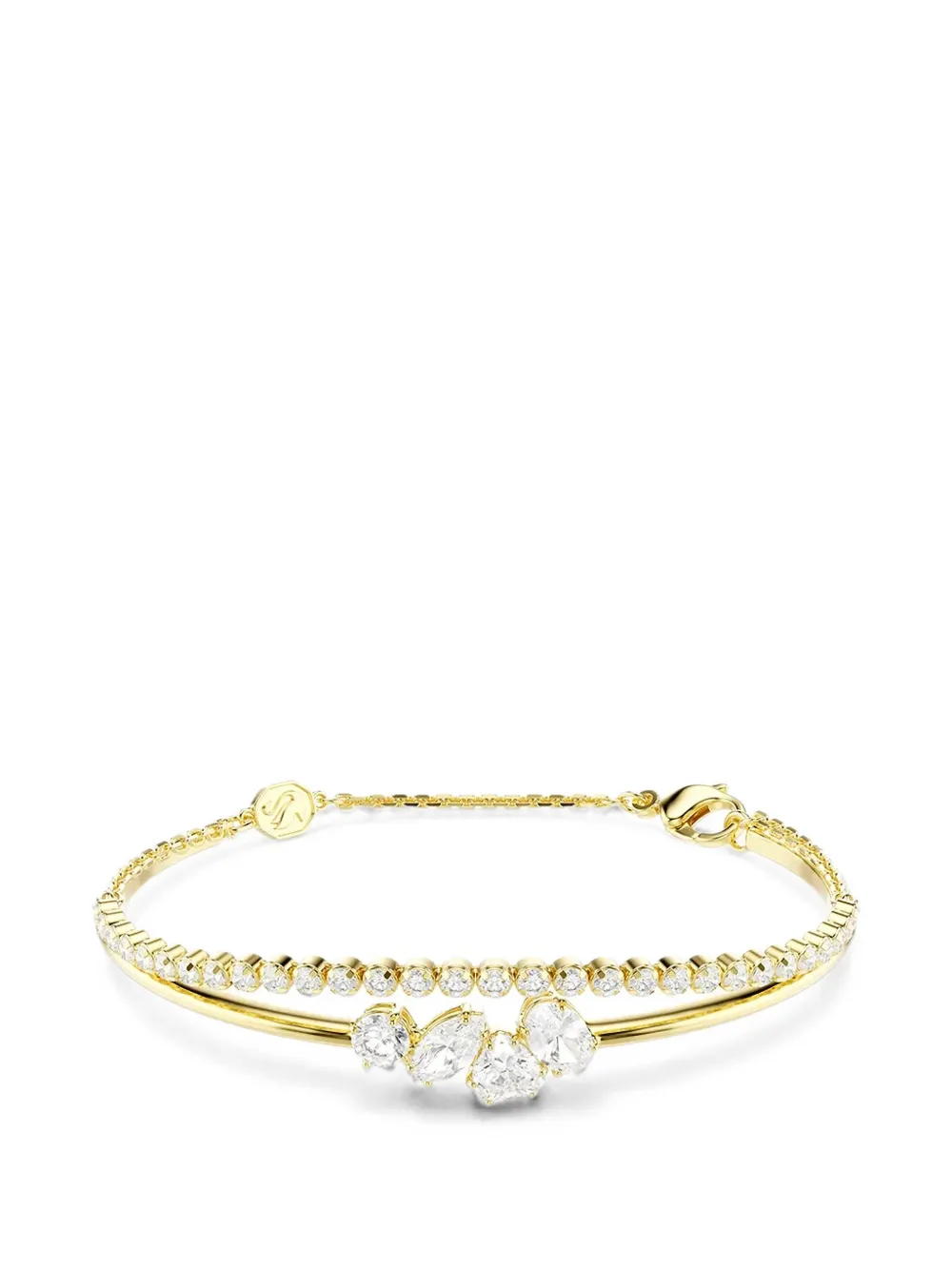 Swarovski crystal-embellished layered bracelets - Oro