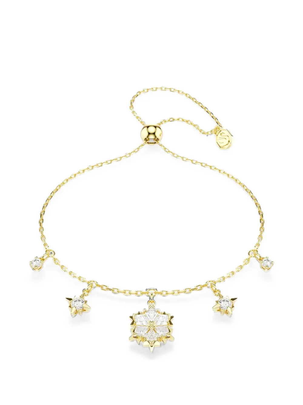 Swarovski snowflake crystal-embellished bracelet - Oro