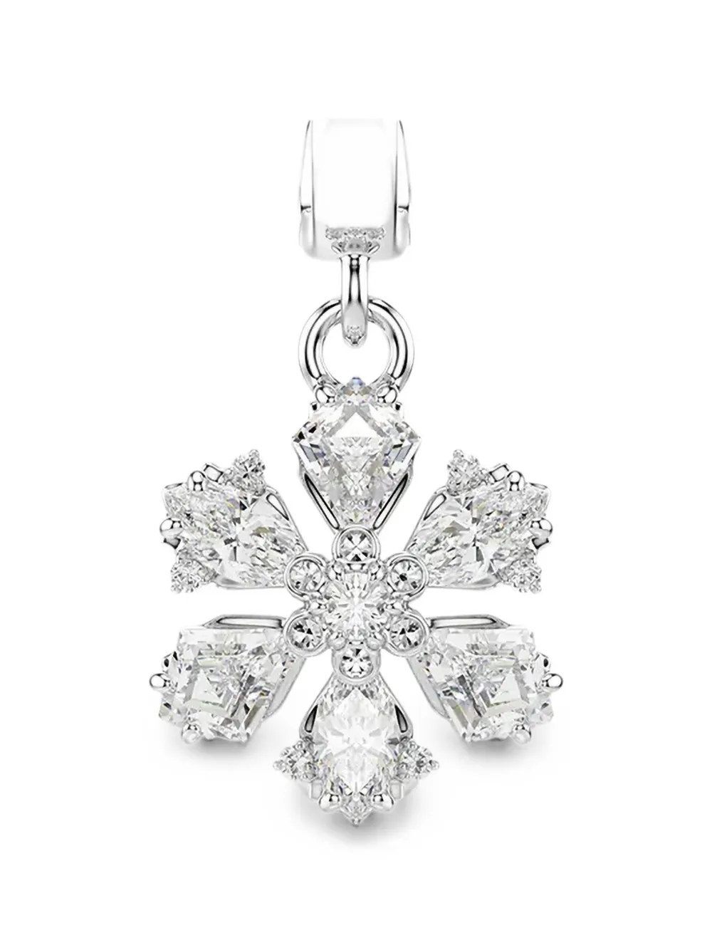 Swarovski Idyllia crystal-embellished snowflake charm | Silver | Image 1