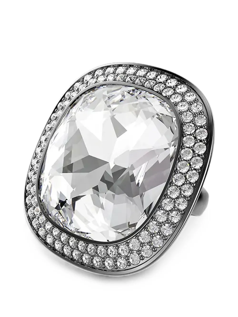 Swarovski Una Angelic Cocktailring mit Kristallen - Silber
