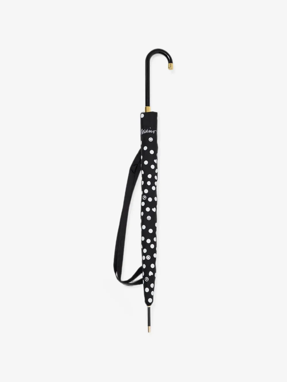 Moschino polka-dot print umbrella | Black | Image 1
