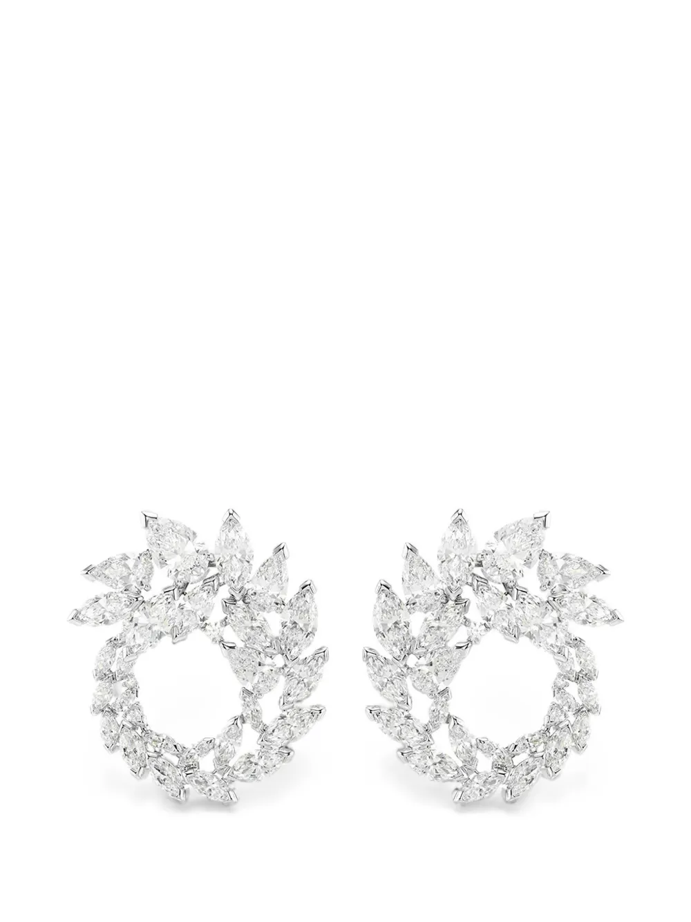Swarovski crystal-embellished earrings - Argento