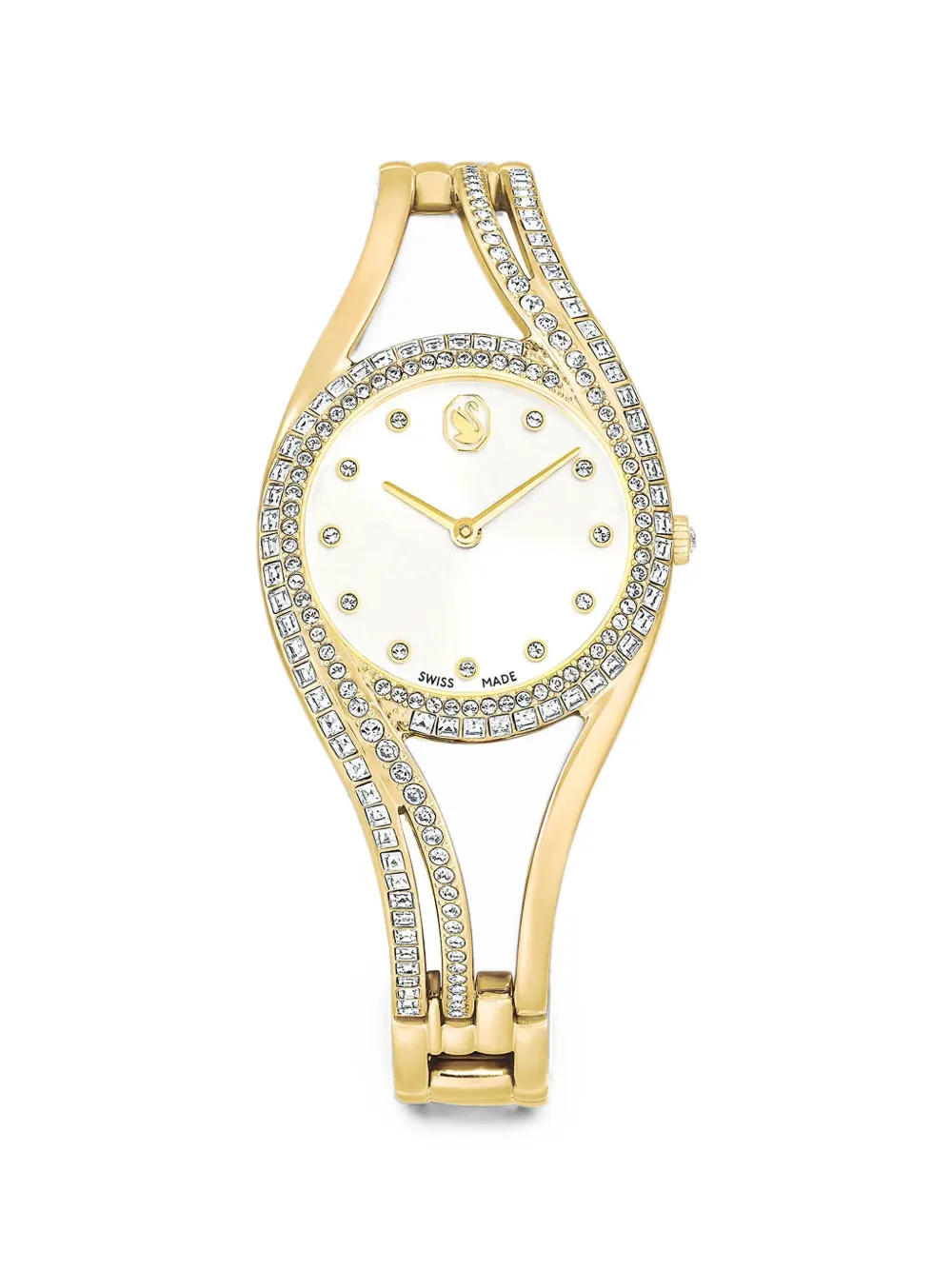 Swarovski round 28mm watch - Bianco