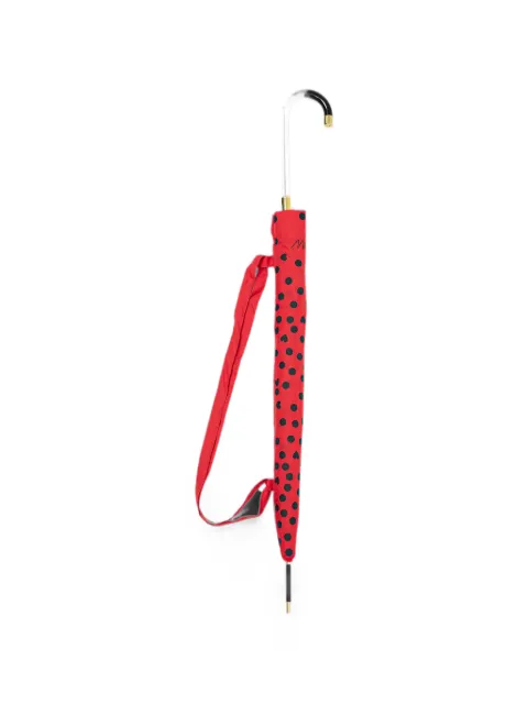 Moschino polka-dot and heart-print umbrella