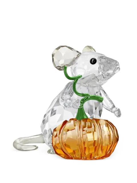 Swarovski Idyllia Mouse and Pumpkin faceted home decor
