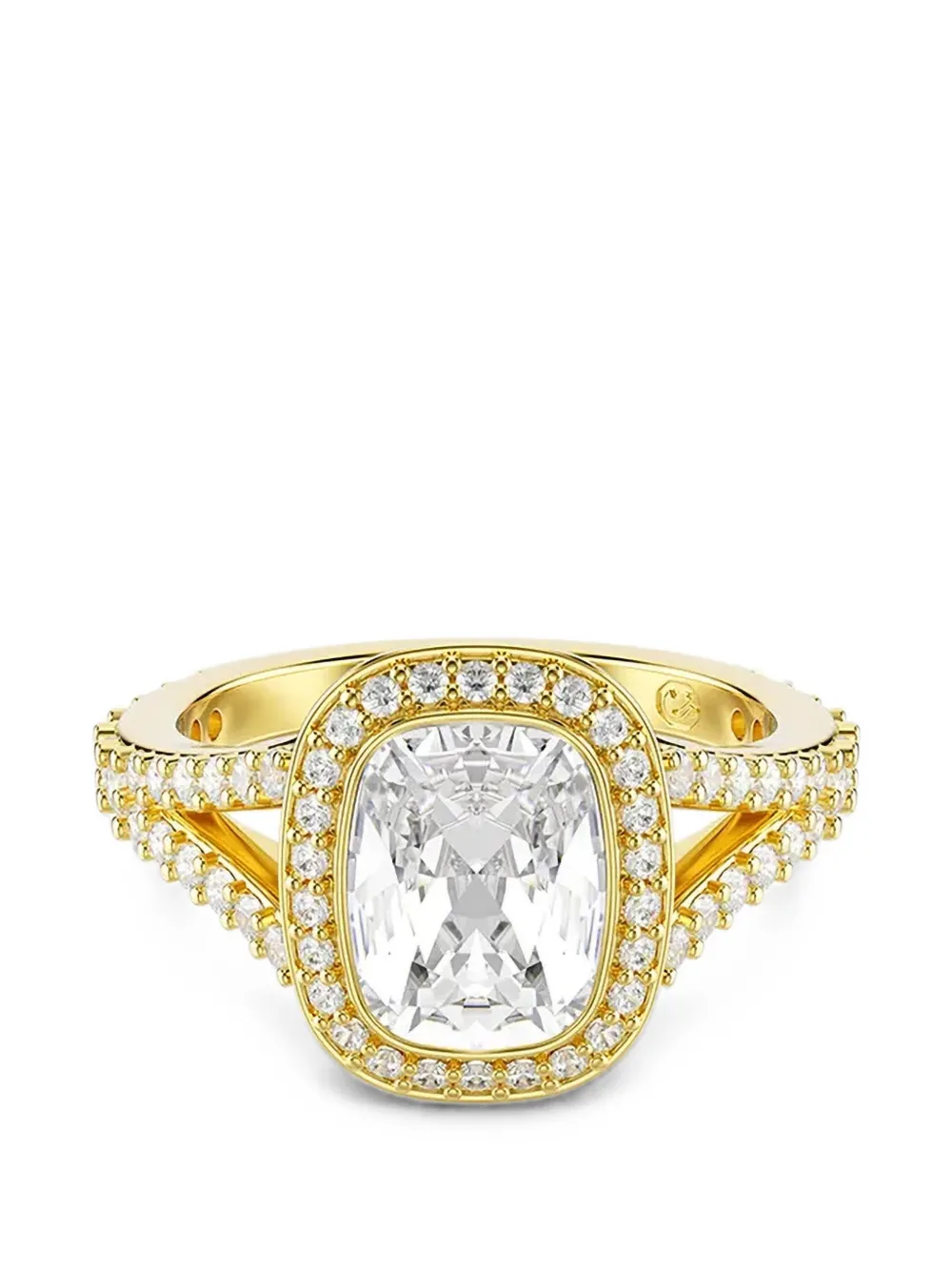 Swarovski Una Angelic Halo-Ring mit Kristallen - Gold