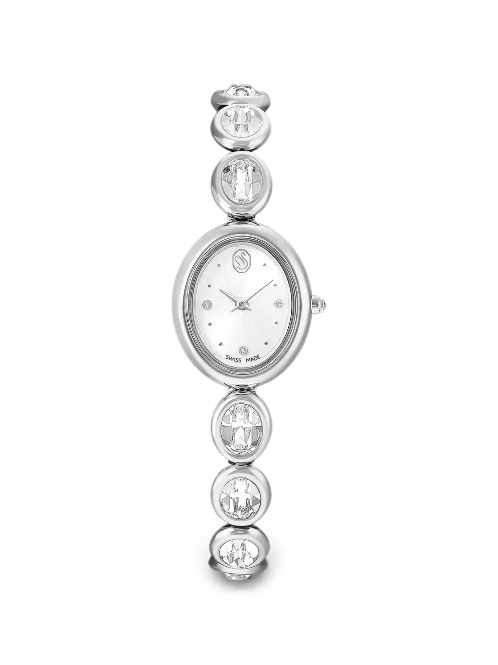 Swarovski Imber oval-shape 25mm watch - Bianco