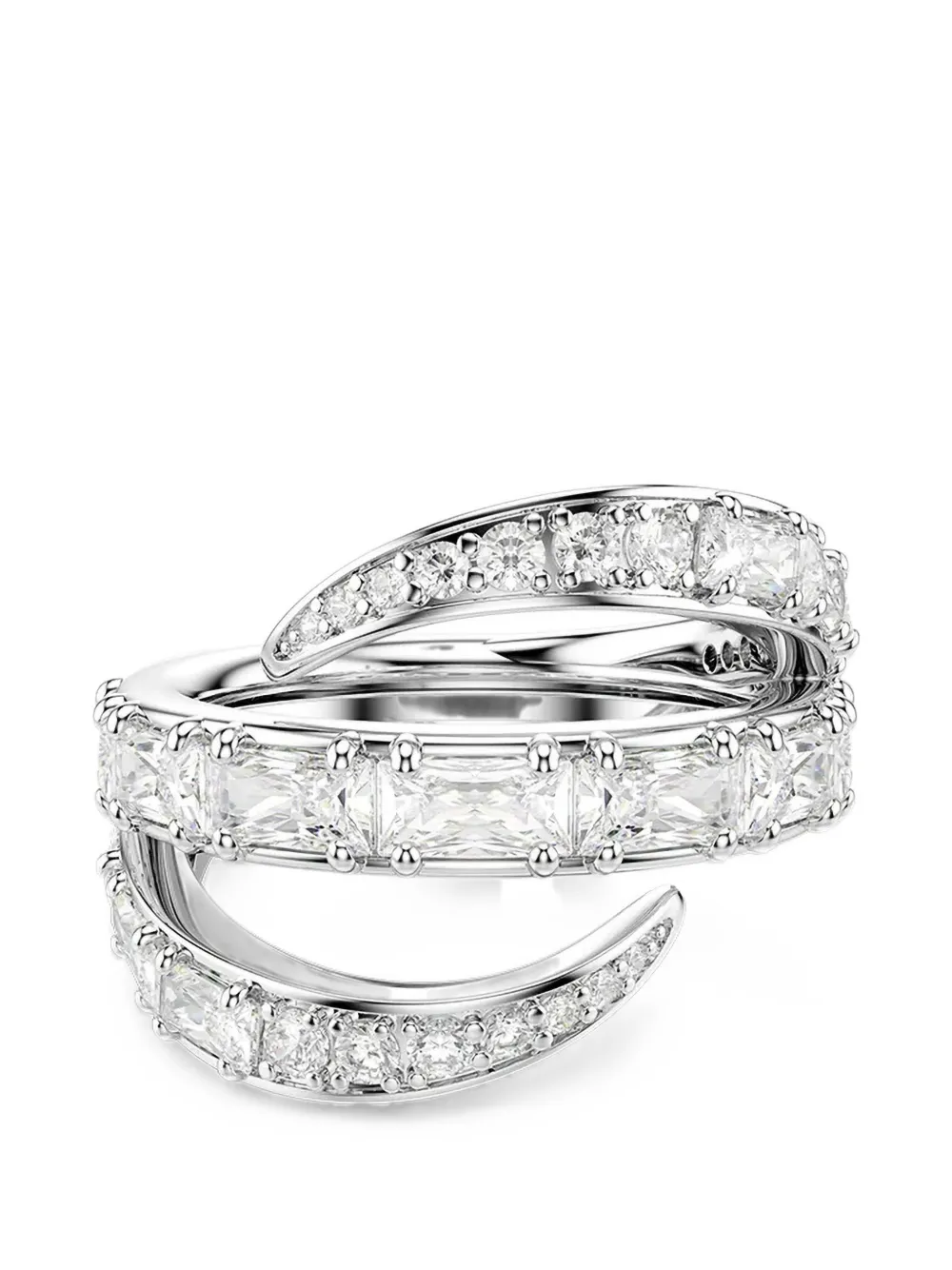 Swarovski Anello con cristalli - Argento