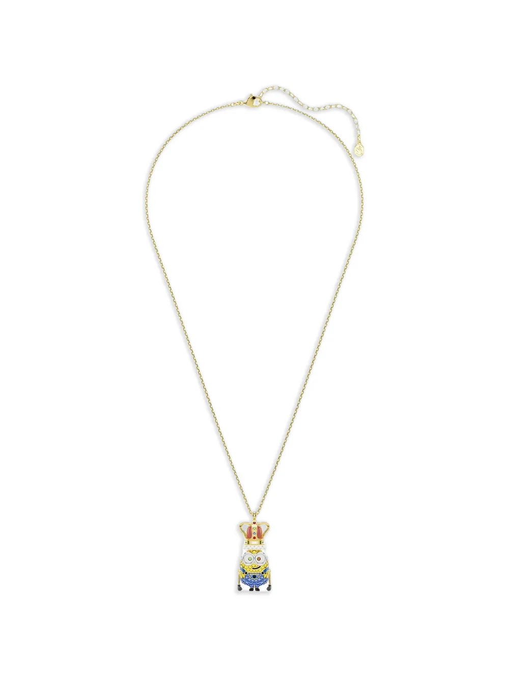 Swarovski x Minions Collana con pendente King Bob - Oro