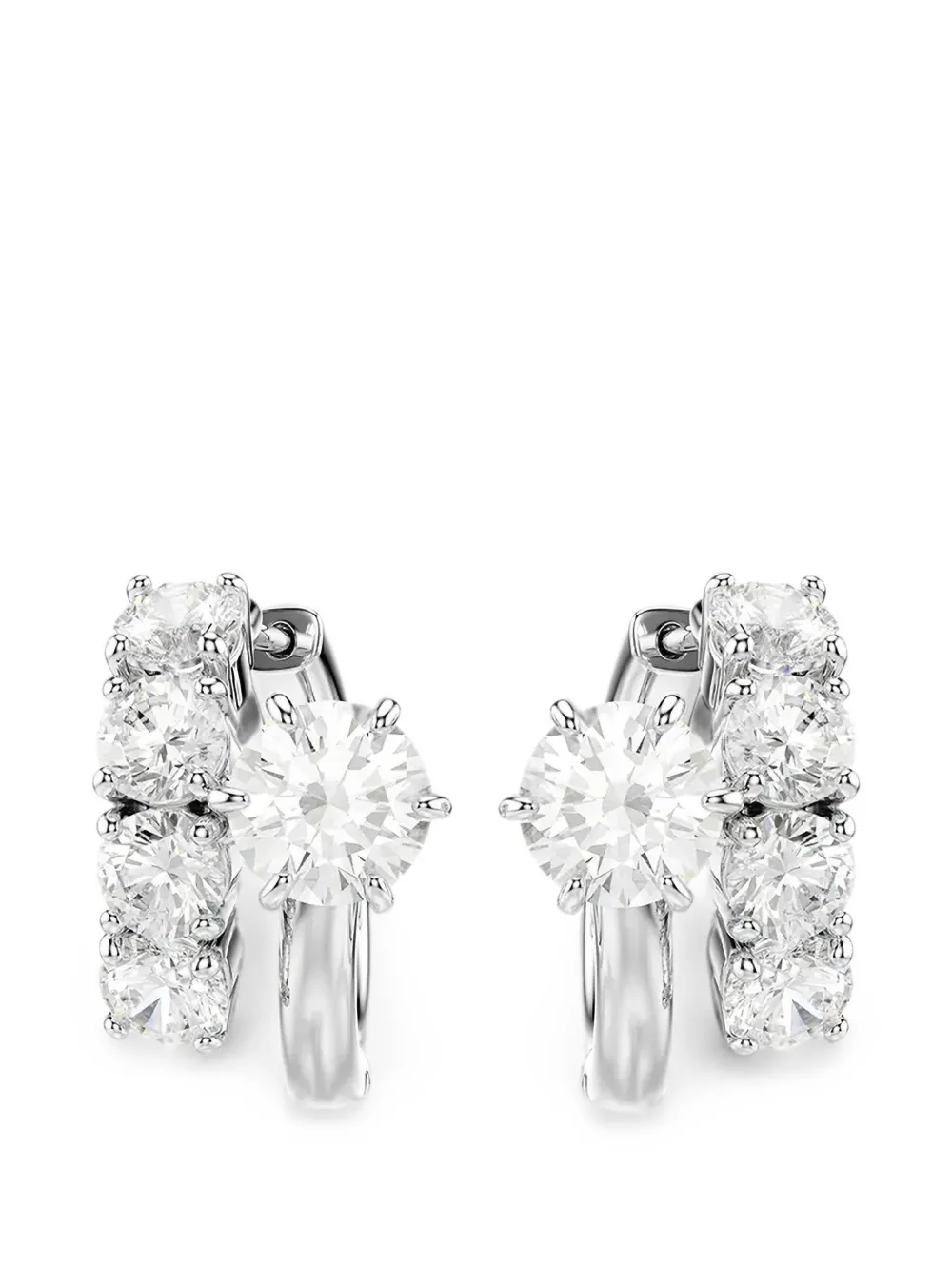 Swarovski Matrix Ohrringe - Silber