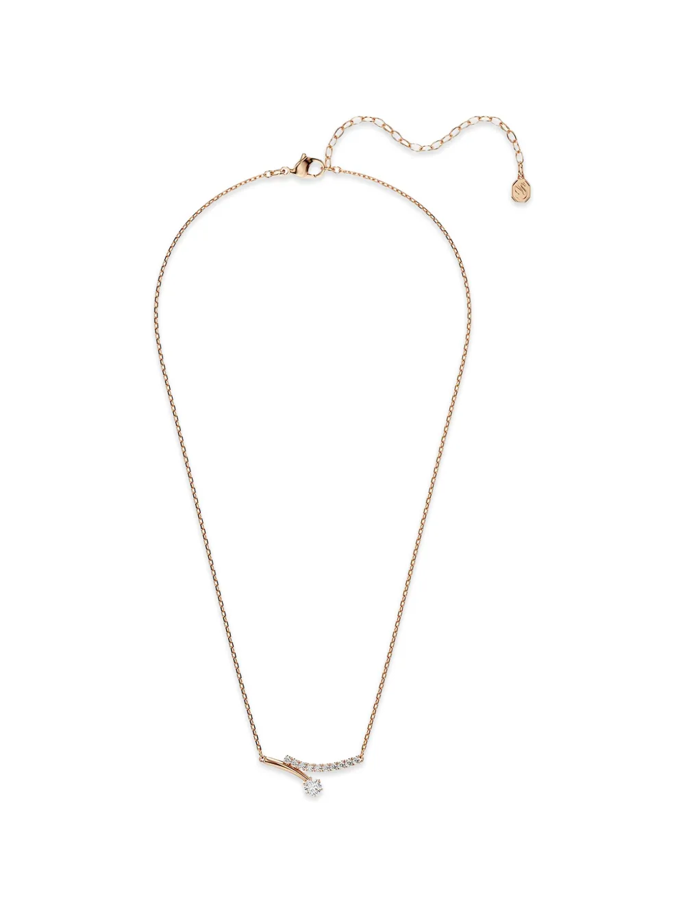 Swarovski Matrix Halskette mit Kristallen - Rosa
