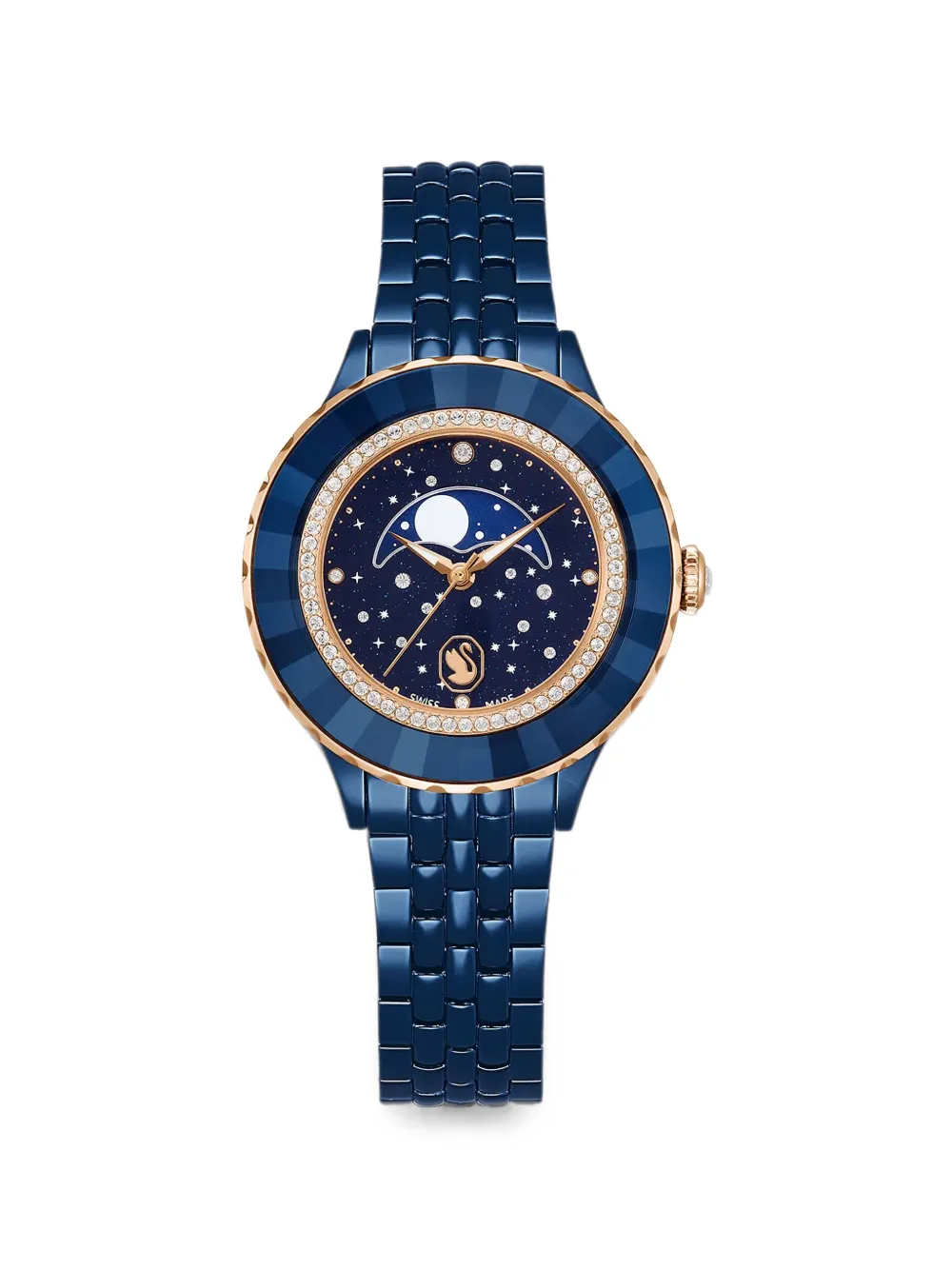 Swarovski Octea Moon Armbanduhr 43mm - Blau