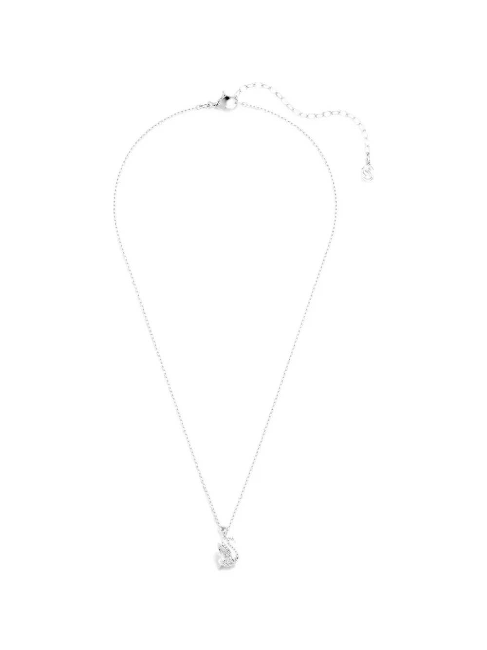 Swarovski Swan Halskette mit Kristallen - Silber