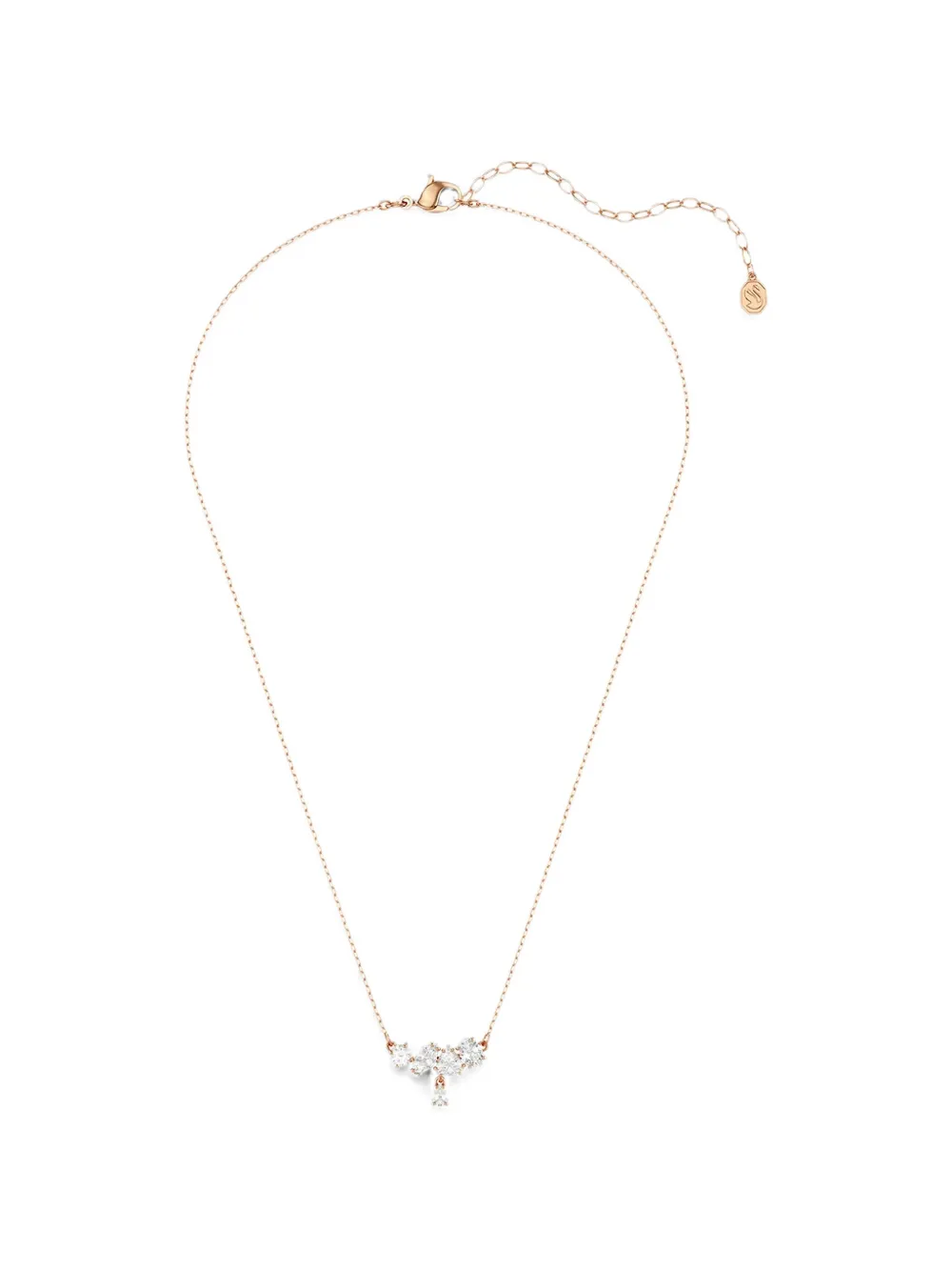 Swarovski Mesmera crystal-embellished drop necklace - Rosa