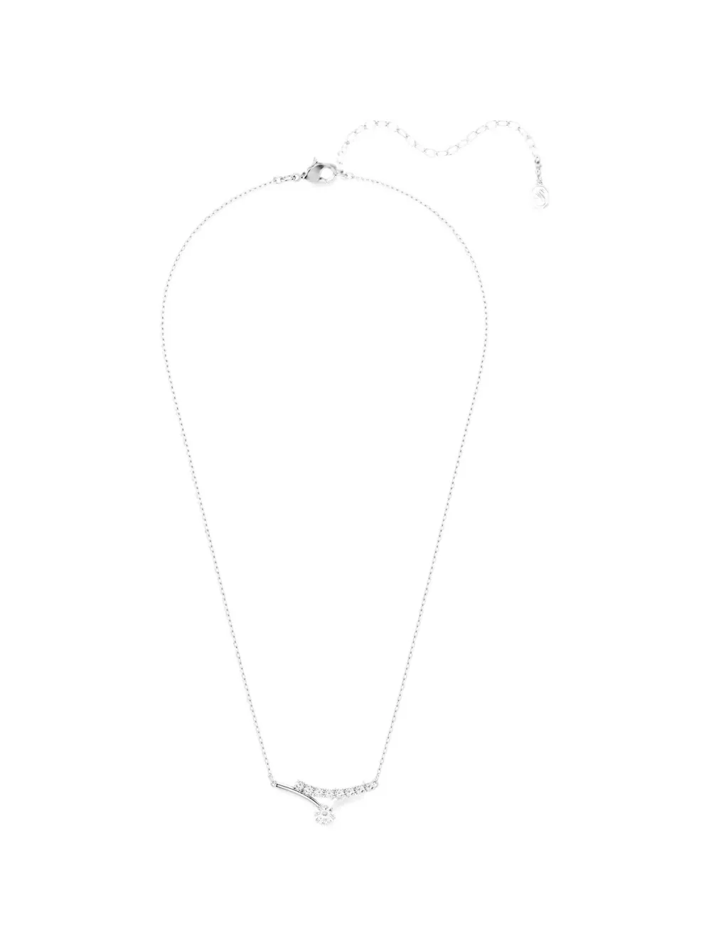Swarovski Matrix crystal-embellished necklace - Silber