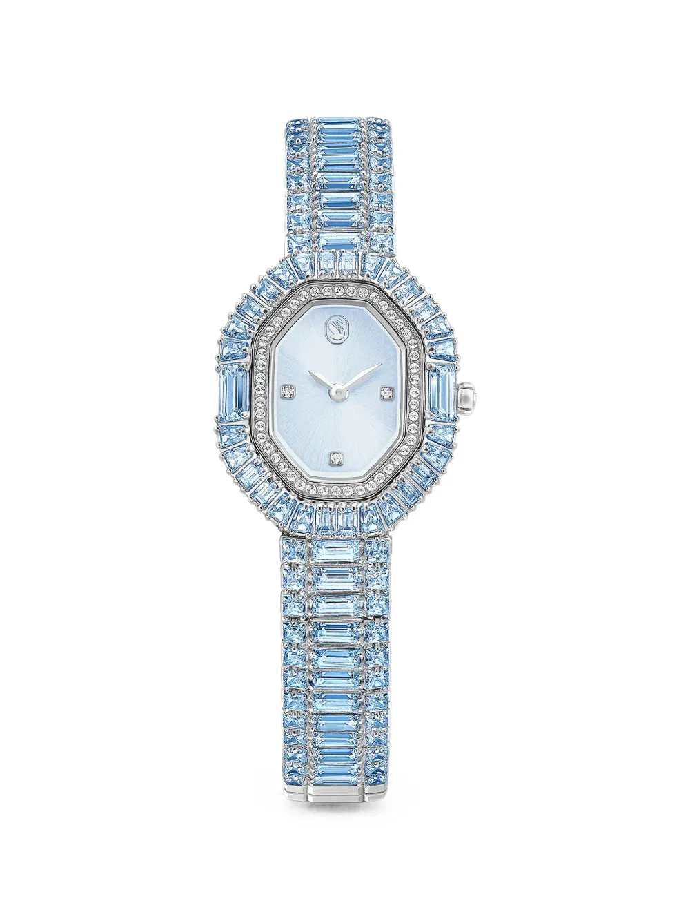 Swarovski Matrix crystal-embellished octagonal 30mm watch - Blu