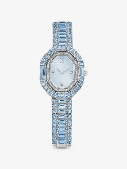 Swarovski Matrix crystal-embellished octagonal 30mm watch
