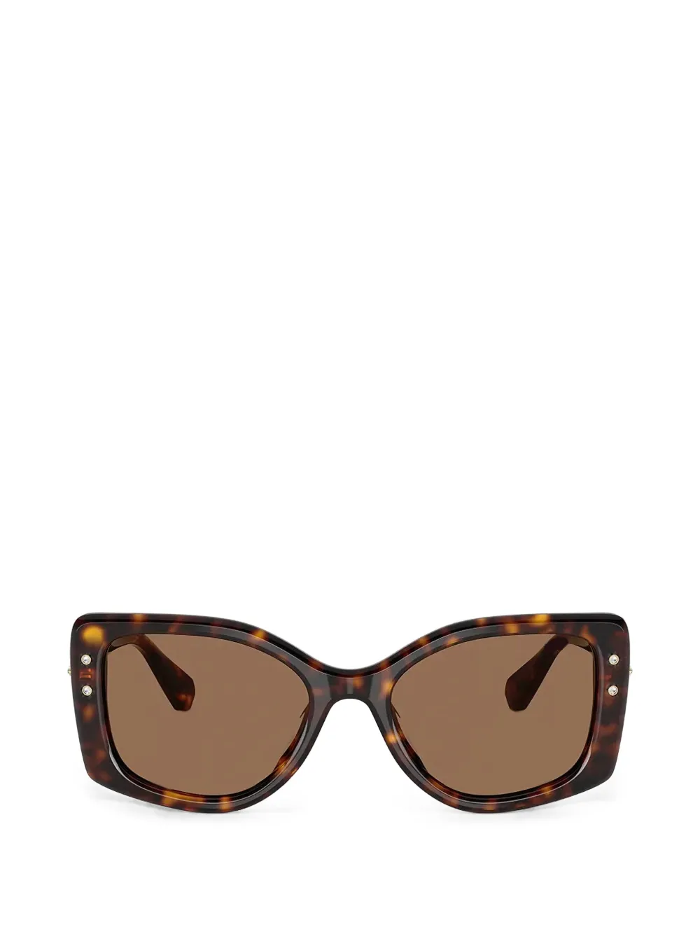 Swarovski Sonnenbrille mit Kristallen - Braun
