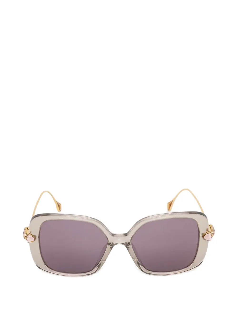 Swarovski Eyewear crystal-embellished oversized-frame sunglasses - Viola