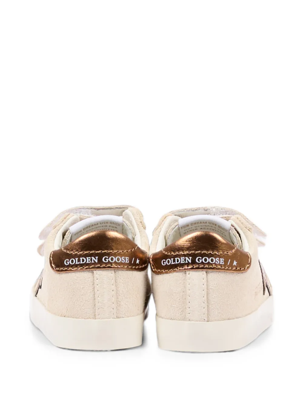 Golden Goose Kids Old School star-patch sneakers Beige