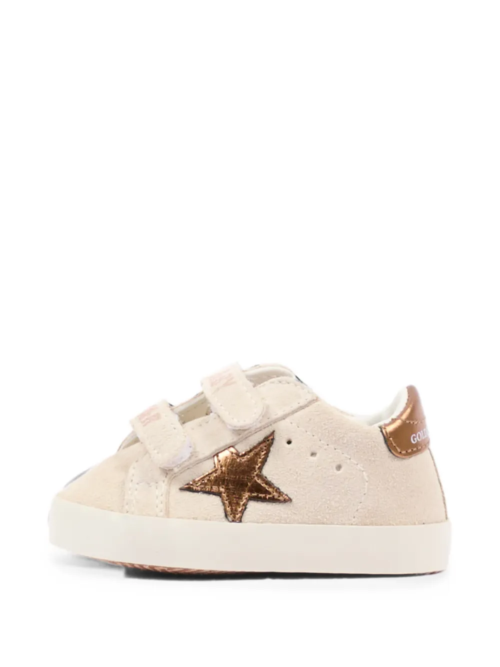 Golden Goose Kids Old School star-patch sneakers Beige