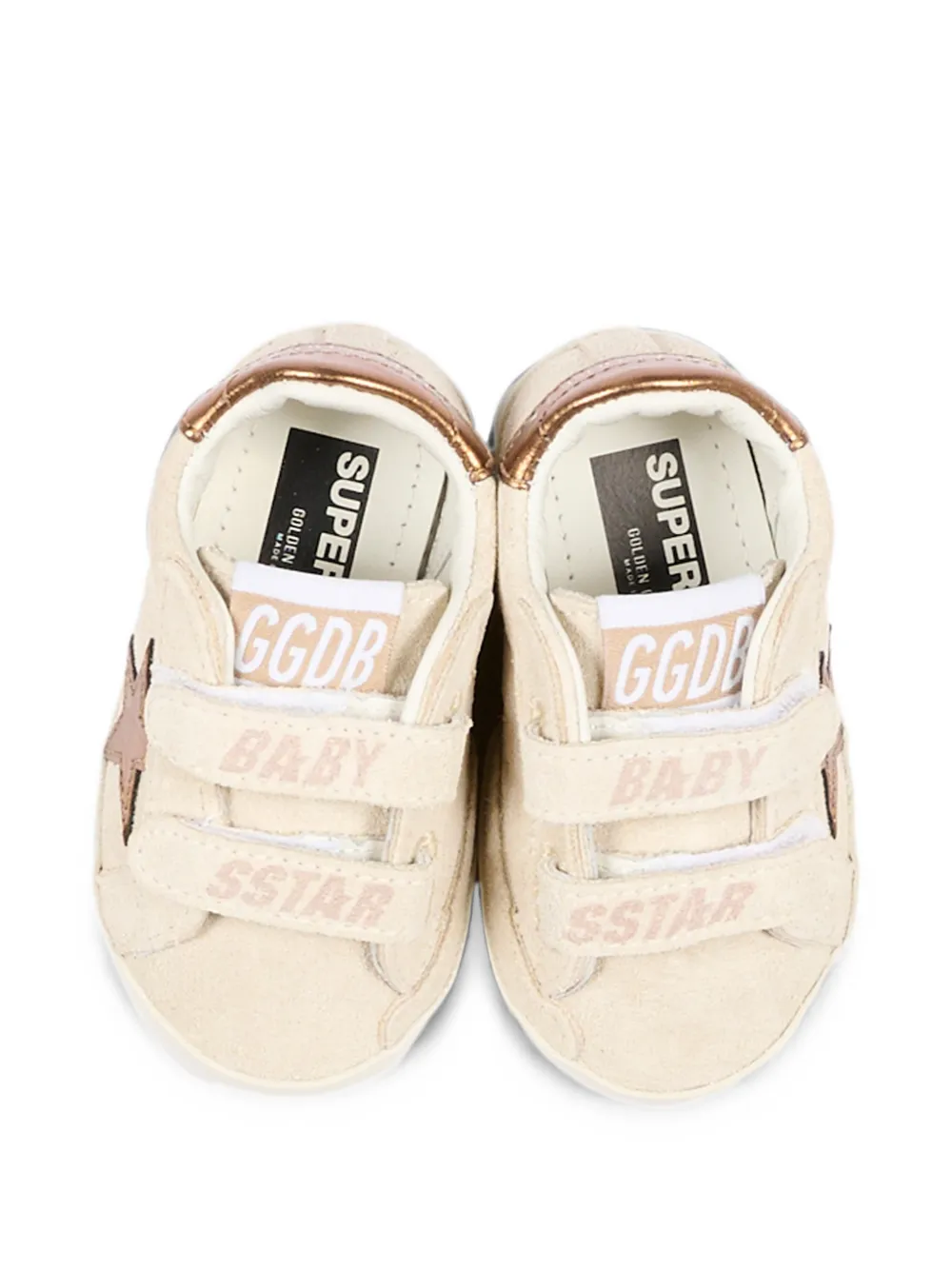 Golden Goose Kids Old School star-patch sneakers Beige