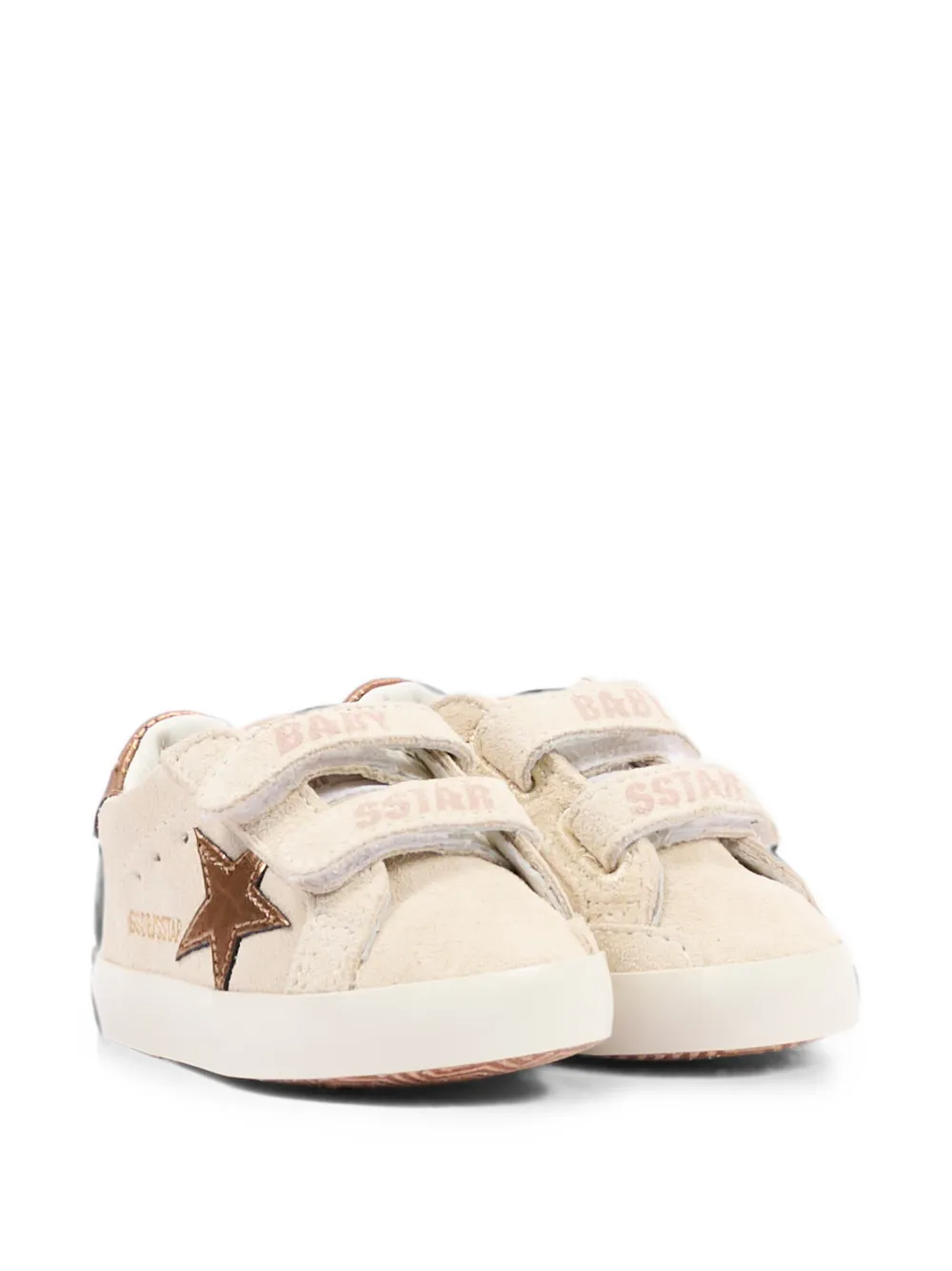 Golden Goose Kids Old School star-patch sneakers Beige