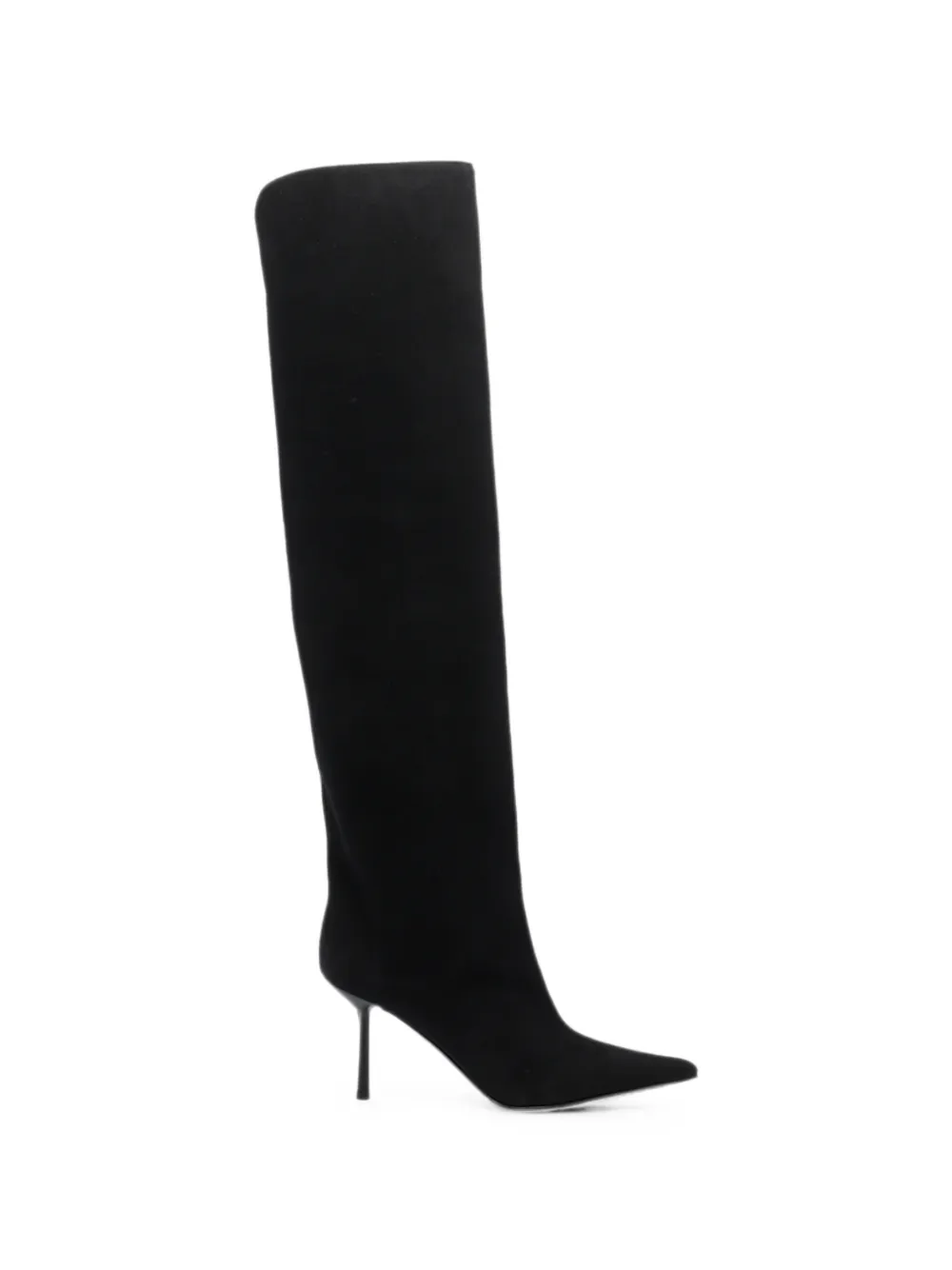 Le Silla Bella over-the-knee suede boots Zwart