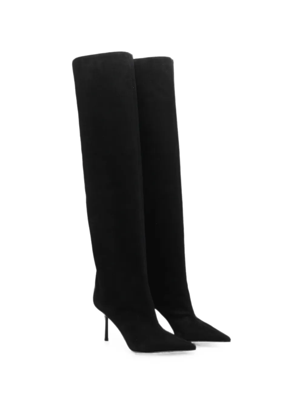 Le Silla Bella over-the-knee suede boots Zwart