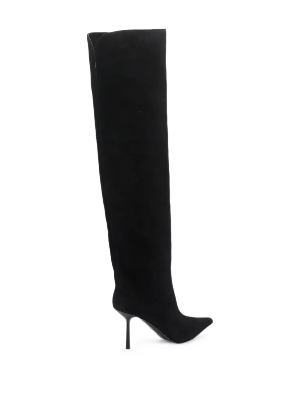 Le Silla Bella over-the-knee suede boots Zwart