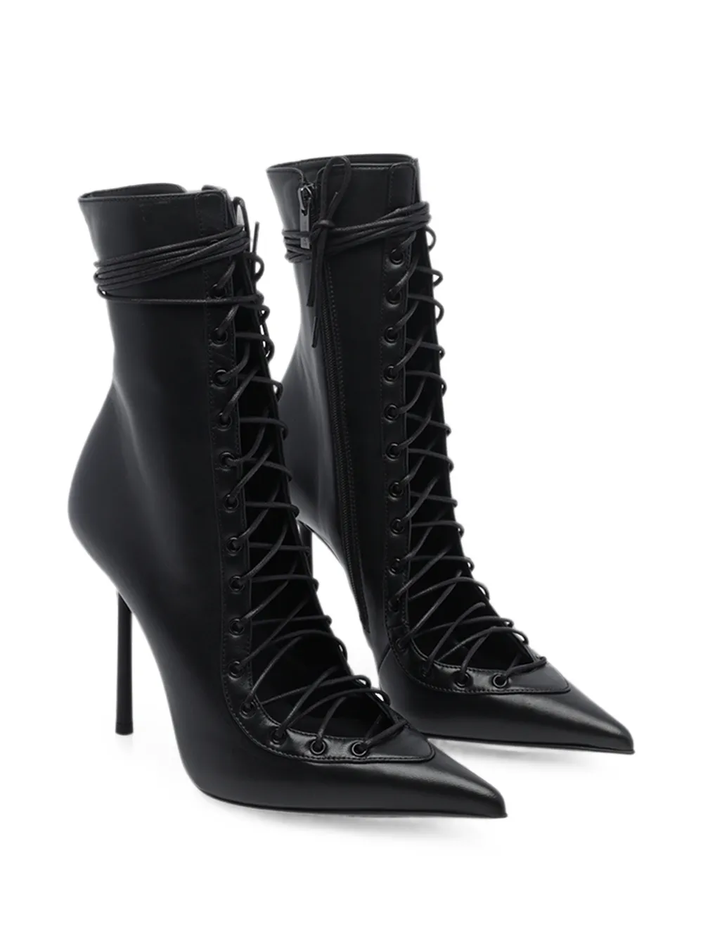 Le Silla Colette lace-up ankle boots Zwart