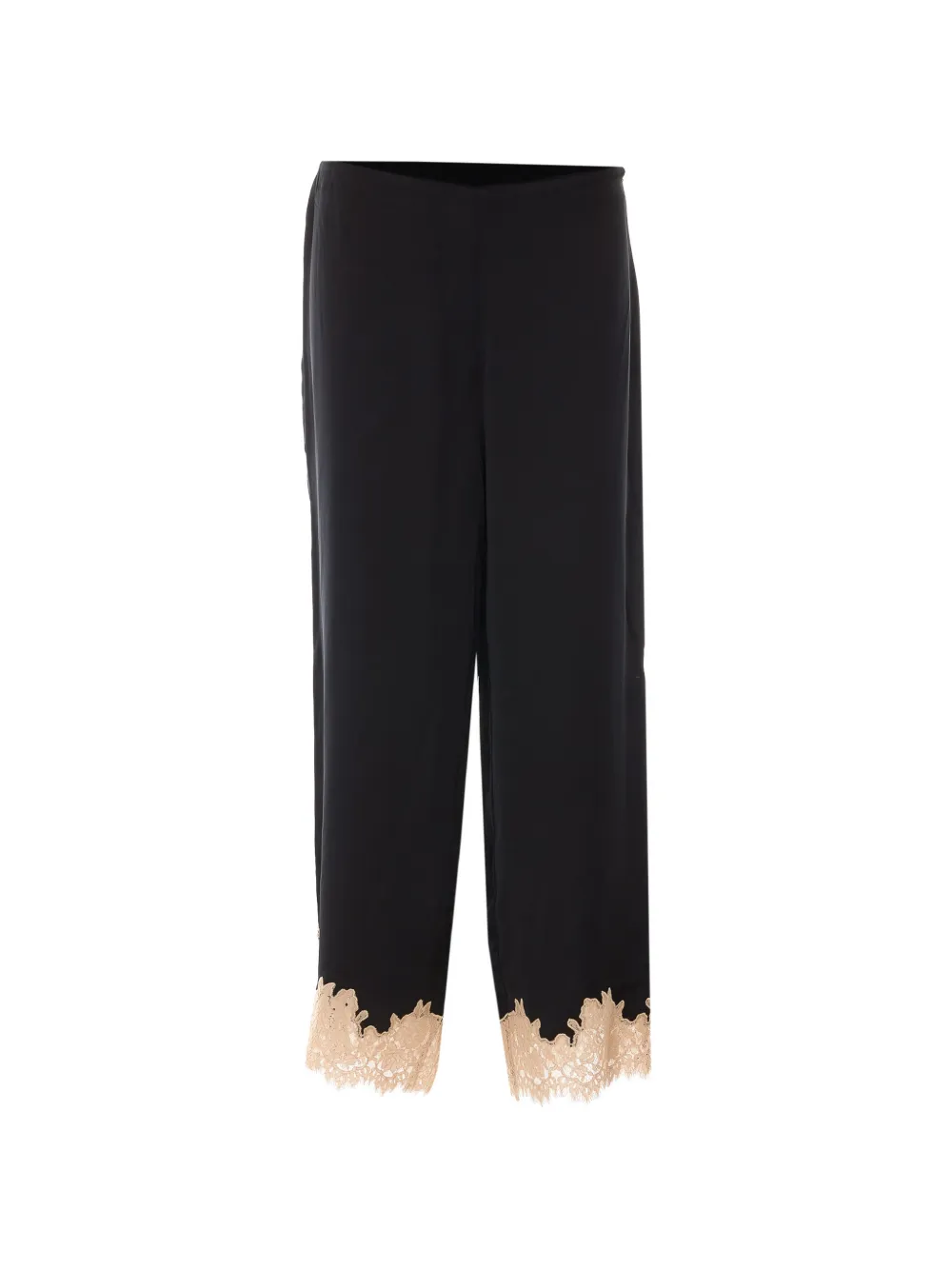 Rixo Marcela lace-trim trousers - Nero