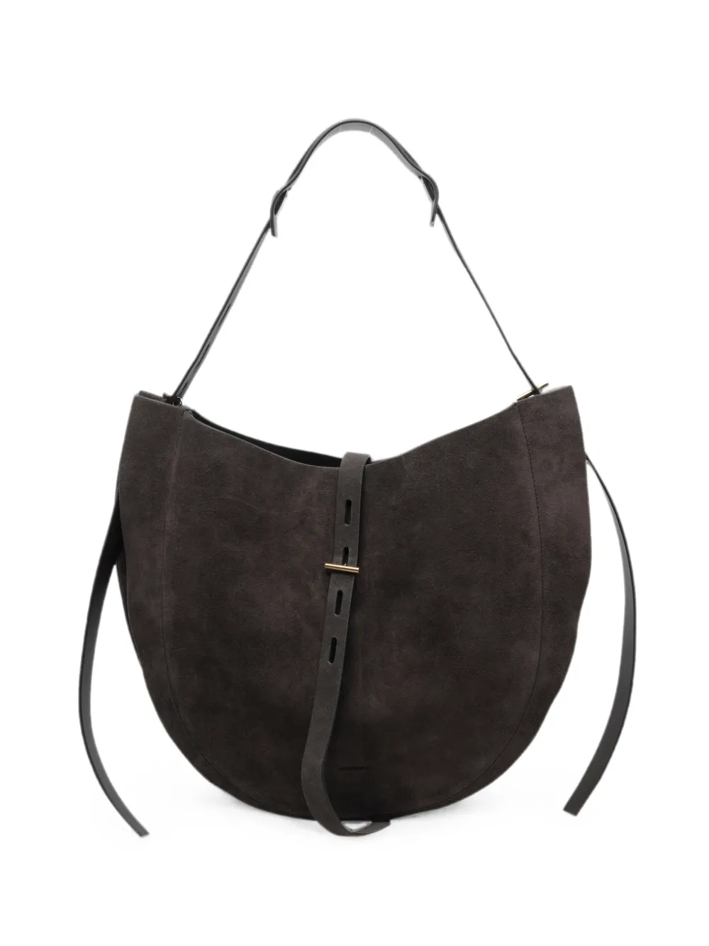 MINOBOSSI Liz suede shoulder bag - Marrone