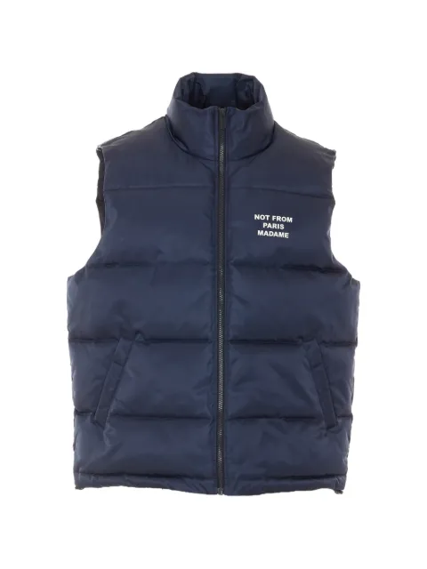 Drôle De Monsieur slogan-print padded jacket