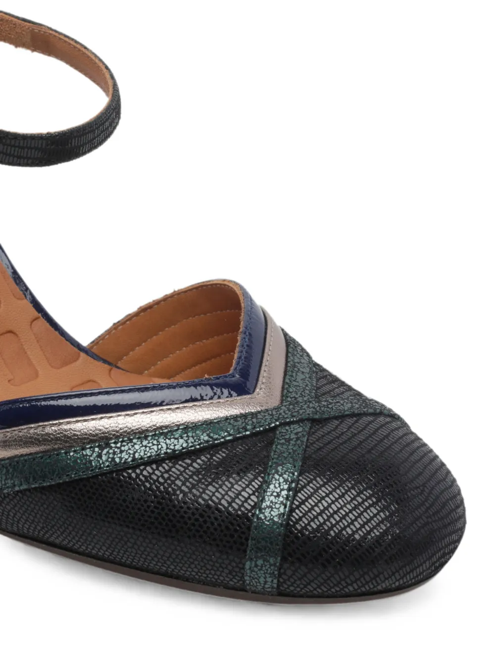 Chie Mihara Mirka pumps met hagedissen-effect Zwart