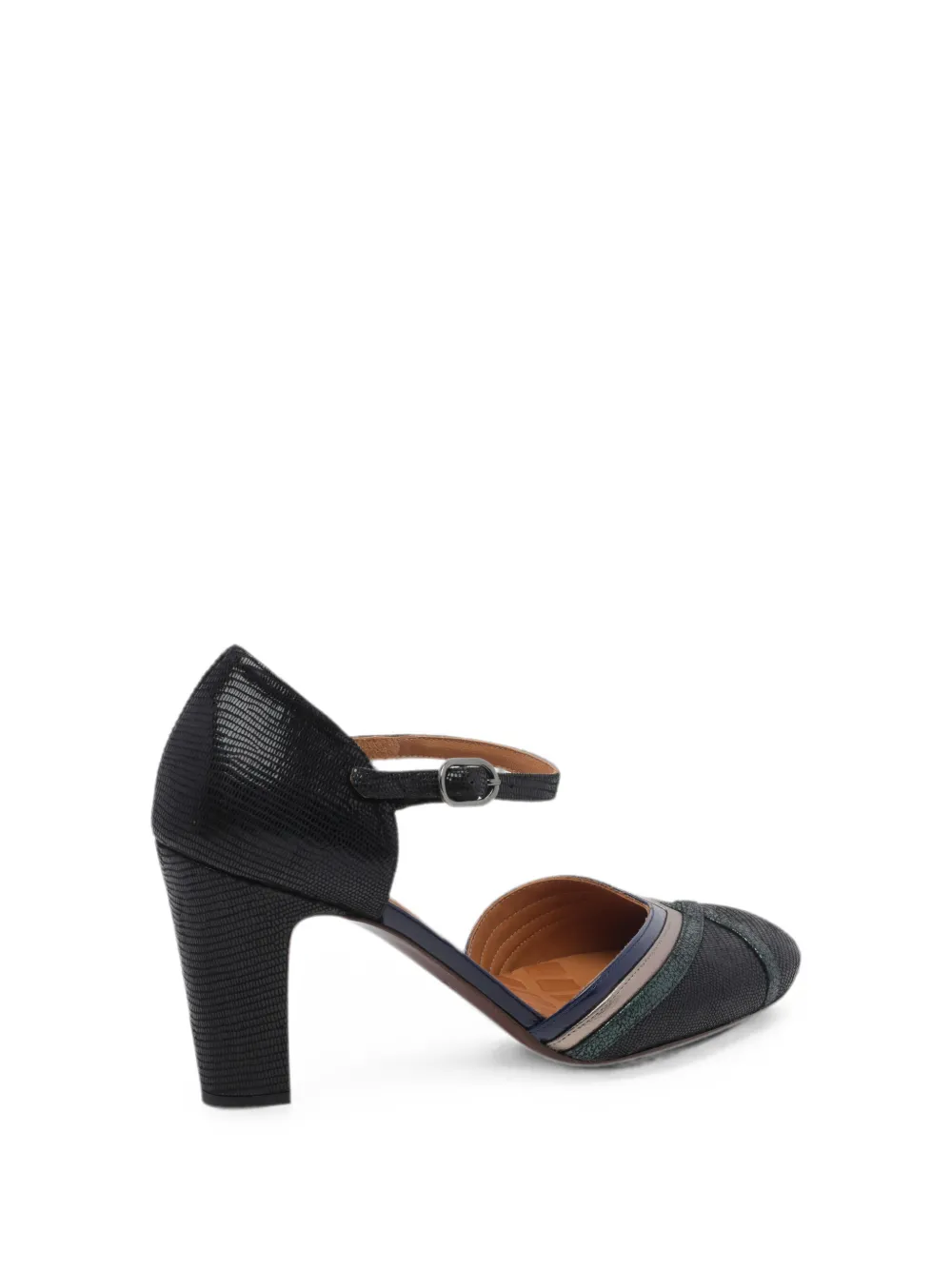Chie Mihara Mirka pumps met hagedissen-effect Zwart