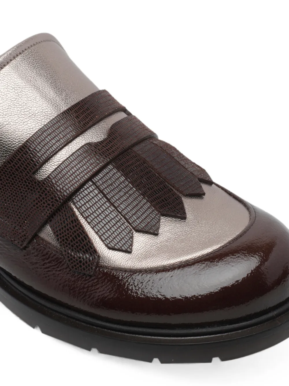 Chie Mihara Jeluse fringe-detail round-toe loafers Bruin