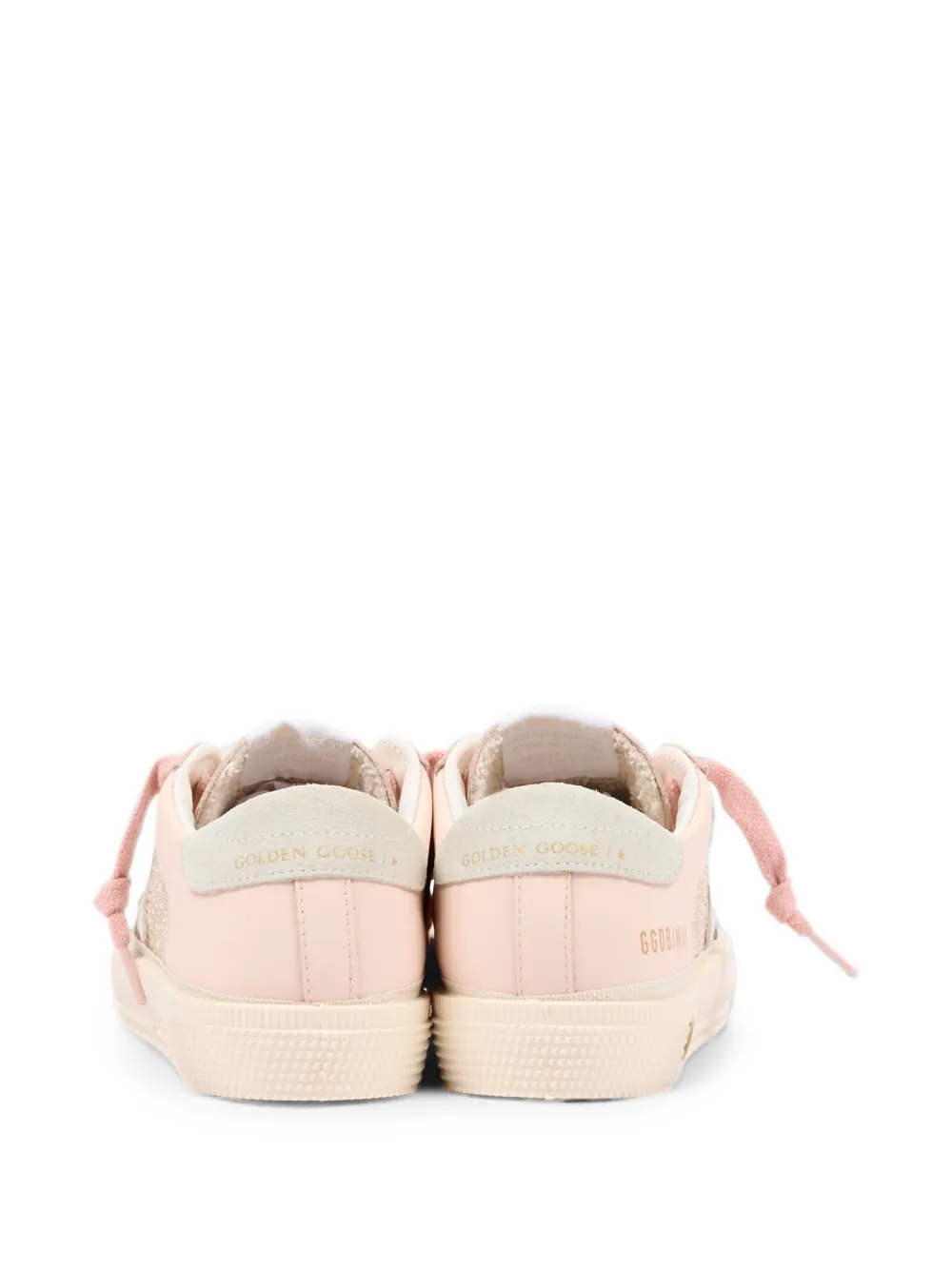 Golden Goose Kids May glitter-detail sneakers Roze