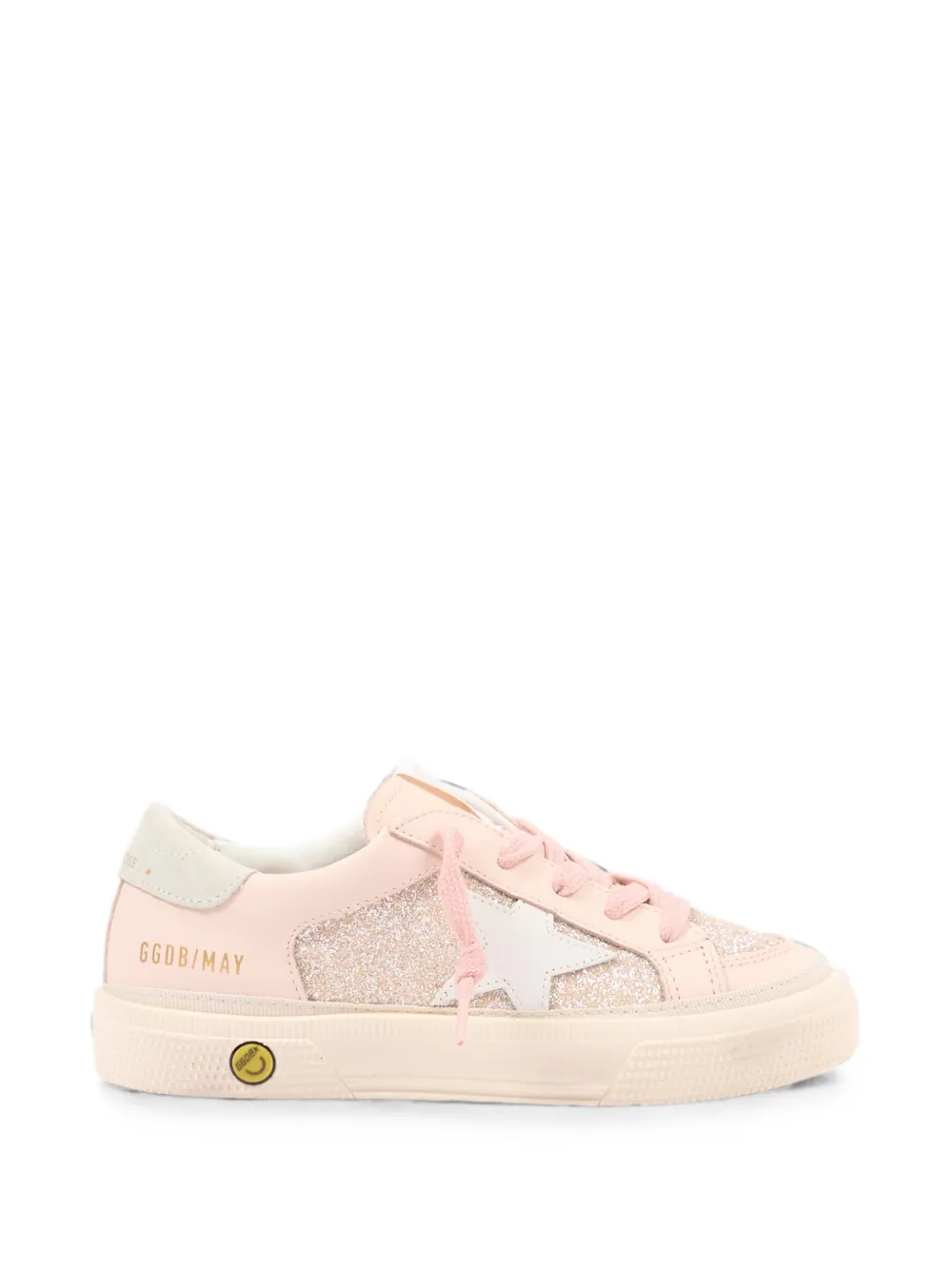Golden Goose Kids May glitter-detail sneakers Roze