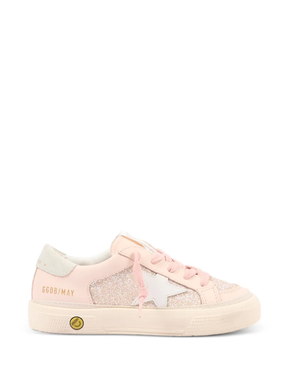 Golden Goose Kids May glitter-detail sneakers Roze