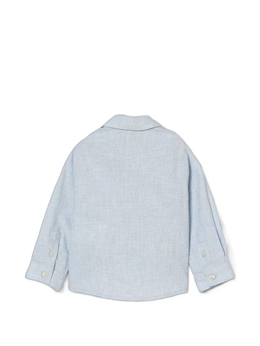 Emporio Armani Kids Shirt met geborduurd logo Blauw