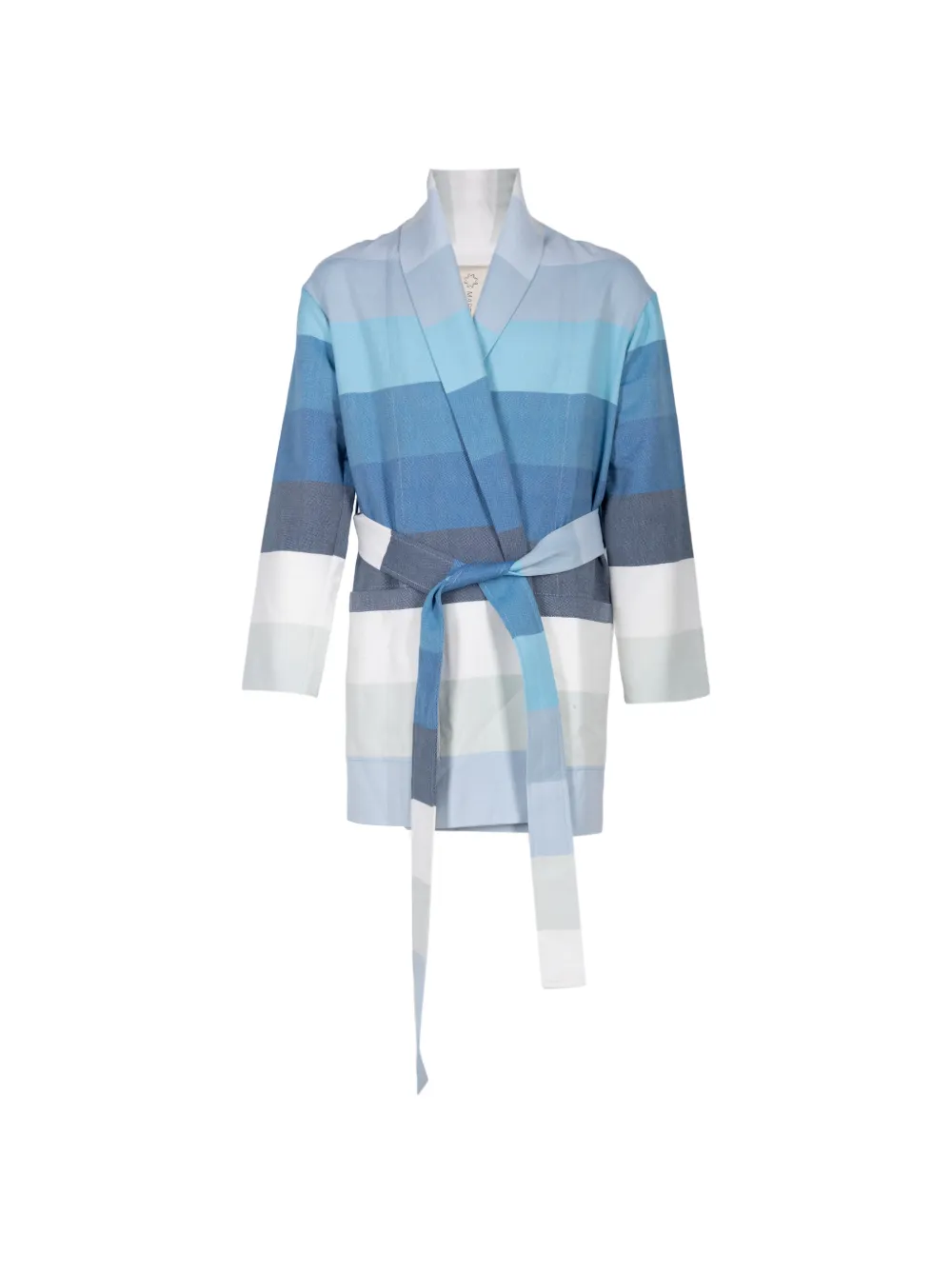 Marrakshi Life striped belted jacket - Blau