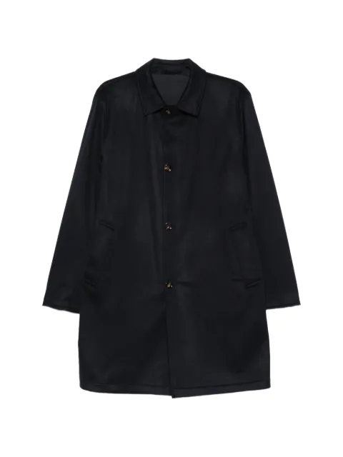Kired reversible button-fastening coat