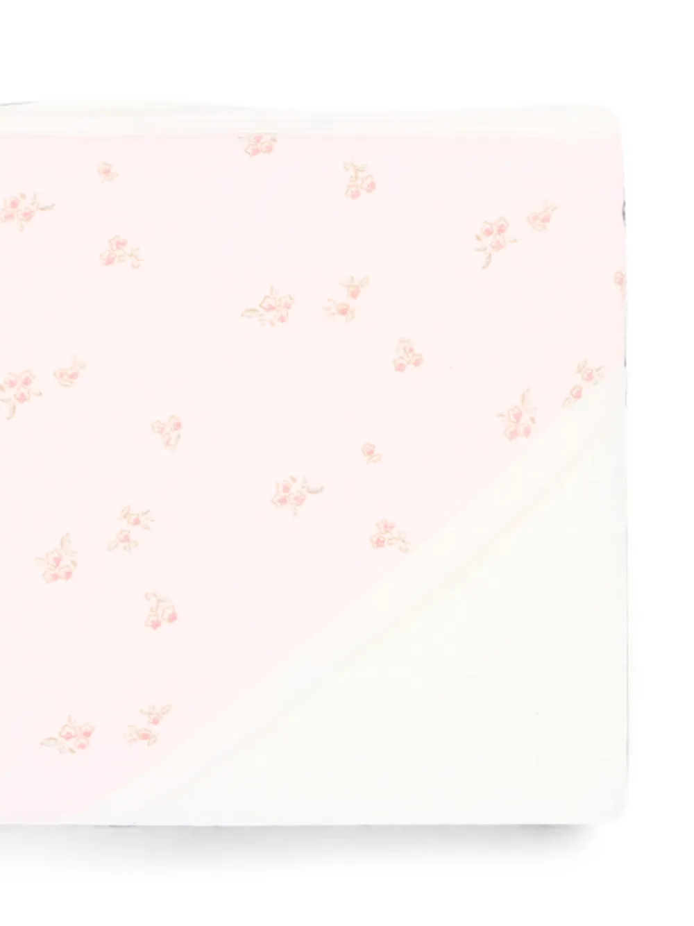Petit Bateau Badjas met bloemenprint en capuchon Beige